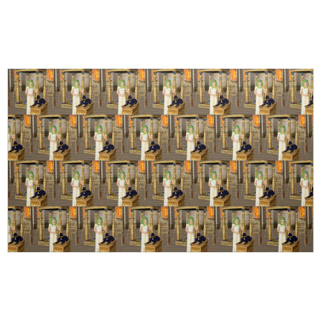 Tissu Anubis, un dieu égyptien antique (Yard)