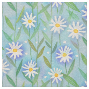 Tissu Aqua bleu bleu bleu blanc de la mer