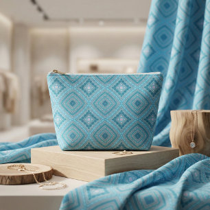 Tissu Aqua Blue Mint Turquoise Turquoise Ethnic Boho Mot