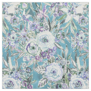 Tissu Aqua de mystique de MENTALITÉ de MAUI + Floral