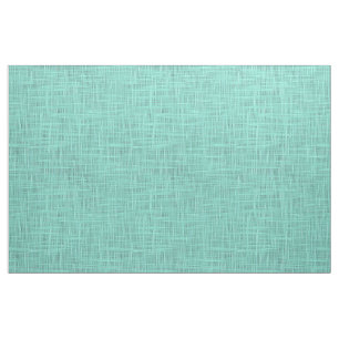 Tissu Aqua Turquoise Green Blue Faux Jute Fabric Motif
