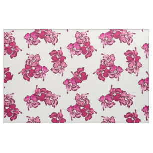Tissu Aquarelle Hibiscus Hawaiian Tropical