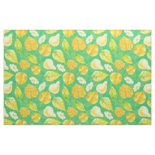 Tissu Aquarelle motif d'automne