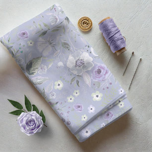 Tissu Aquarelle Rosehips et Violet Floral Rose ID460