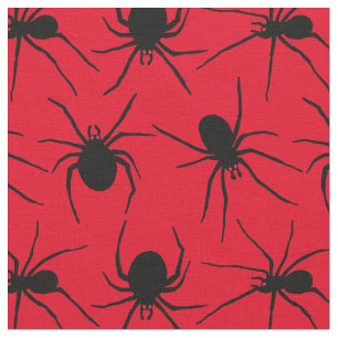 Tissu Araignées déplaisantes avec Motif des yeux rouges