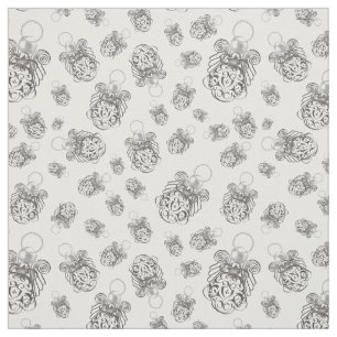 Tissu Argent Noël Angel de la Paix Motif sans couture