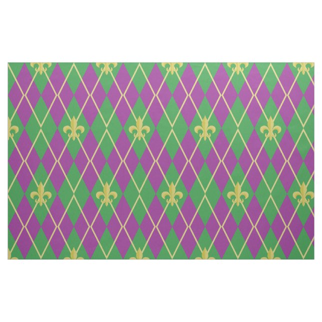Tissu Argyle de Carnaval (Fat Quarter)