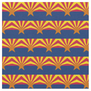Tissu Arizona Flag & America State Fabric/USA