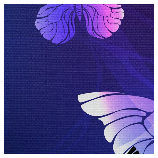 Tissu Arrière - plan avec papillons de nuit (Échantillon)