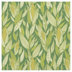 Tissu Arrière - plan motif plante de maïs