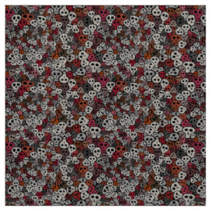 Tissu Arrière - plan sans couture de crânes