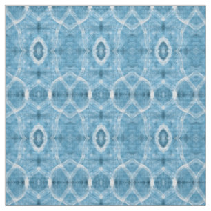 Tissu Art abstrait aquarelle bleu Push