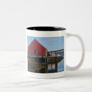 Tissu Art Boathouse Café Mug