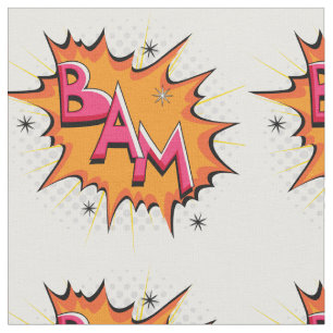 Tissu Art de bruit bam comique !