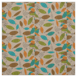 Tissu Art de poissons de la moitié du siècle