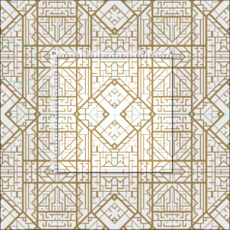 Tissu Art déco, nouveau, or, blanc, élégant, chic, motif