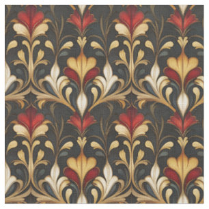 Tissu Art nouveau foncé et moody