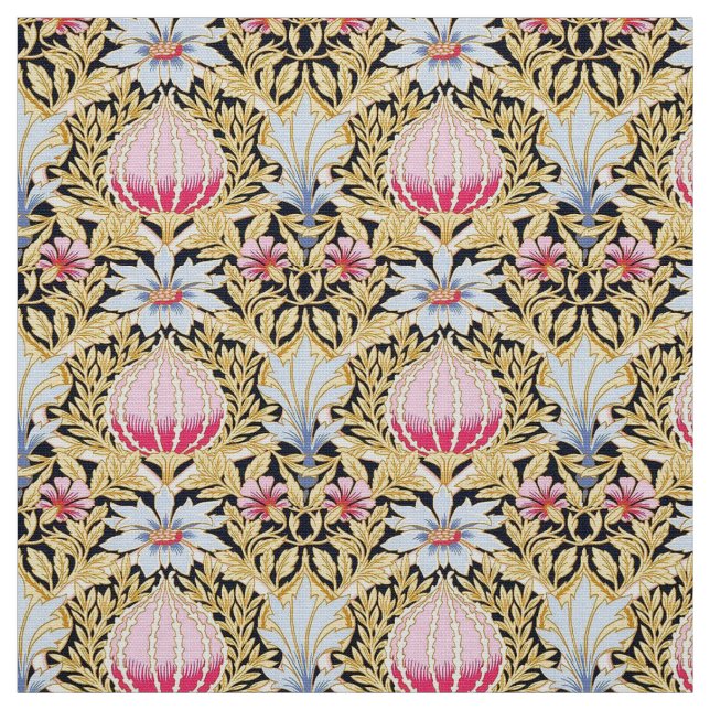 Tissu - Art Nouveau motif floral (Échantillon)