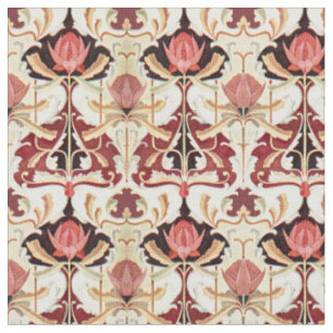 Tissu Art Nouveau vintage Waratah Motif Floral