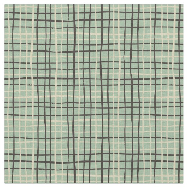 Tissu Art rétro strié l Sage vert (Fermer)