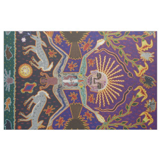 Tissu Art tribal ethnique Boho de déesse aztèque maya