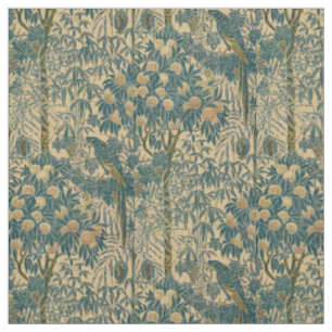 Tissu Art vintage Nouveau Macaw Motif par Walter Crane