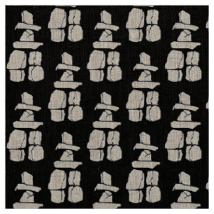 Tissu artistique inuit Vancouver Inukshuk Tissus L