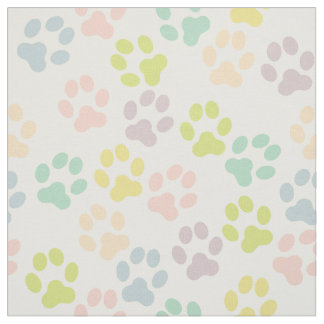 Tissu assez en pastel de motif d'empreintes de
