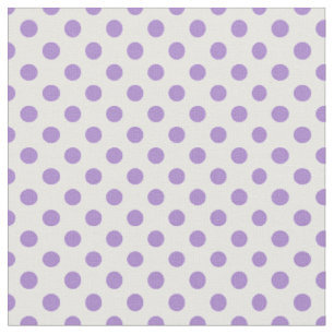 Tissu assez mauve et blanc de violettes de pois