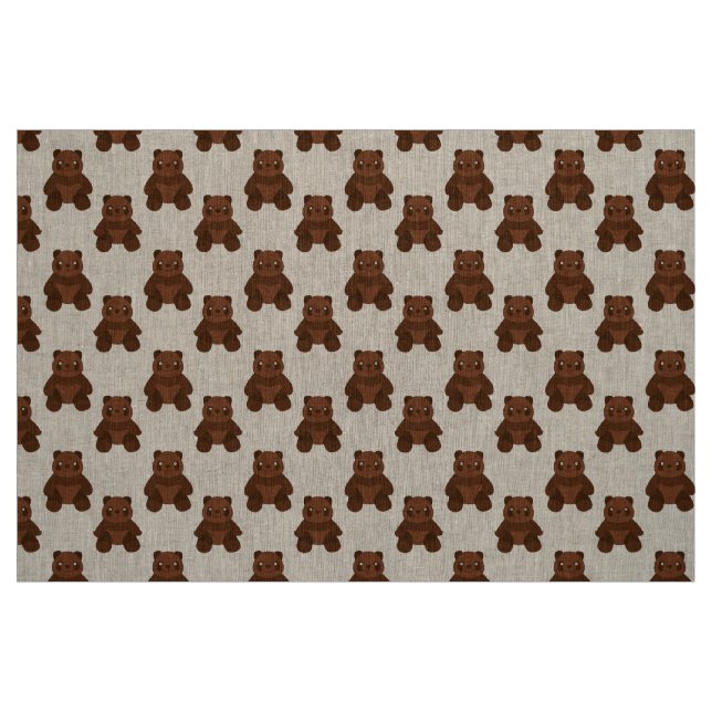 Tissu Assis ours en peluche (Fat Quarter)