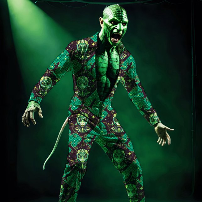 Tissu Assistant Lizard (Unique lizard fabric for your Halloween projects)