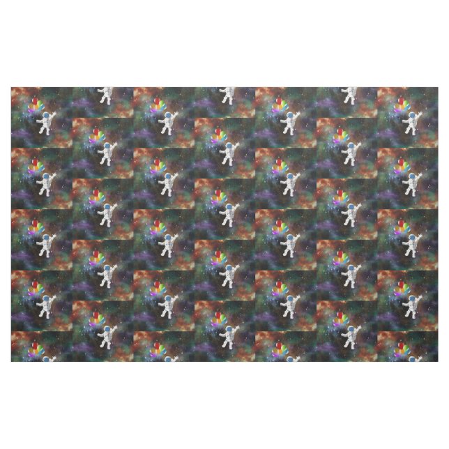 Tissu Astronaut avec ballons (Fat Quarter)