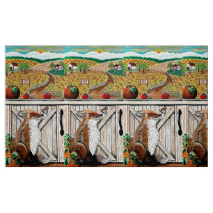 Tissu Automne...Dire au revoir aux amis d'été Fabric