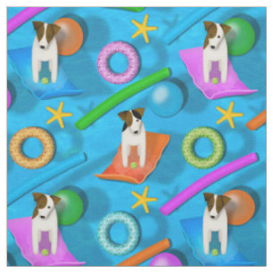 Tissu autre fête de la piscine Parson Jack Russell Terri