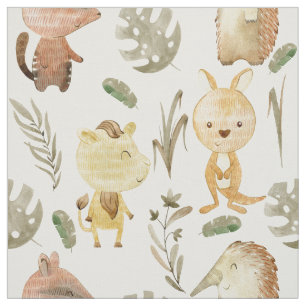 Tissu avec animaux australiens pour enfants