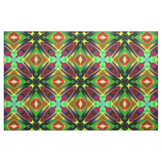 Tissu avec conception Kaleidoscope en multicolore
