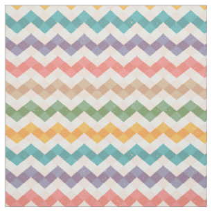 Tissu avec motif zig-zag vintage.