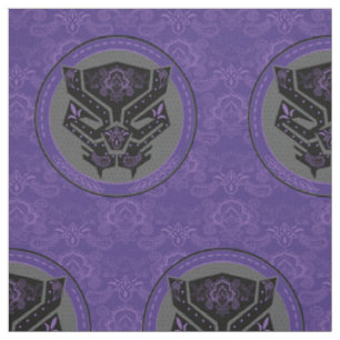 Tissu Avengers   Logo Black Panther Paisley