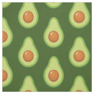 Tissu Avocado Cute Vegetables