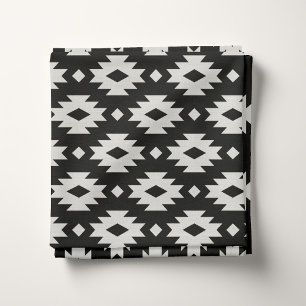 Tissu Aztèque noir et blanc