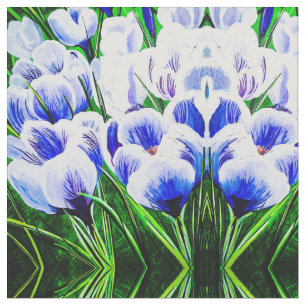 Tissu Baby Blue Crocus