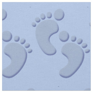 Tissu Baby Boy Little Feet Footprint Fabric