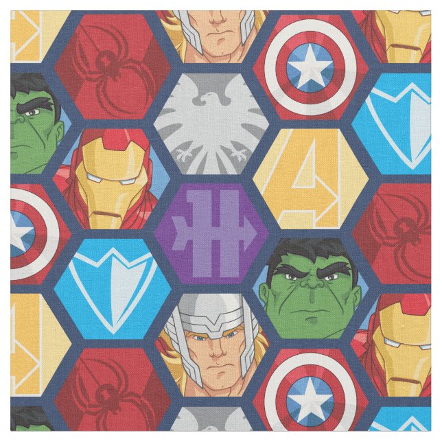 Tissu Badge des visages et logos de personnages d'Avenge (Fermer)
