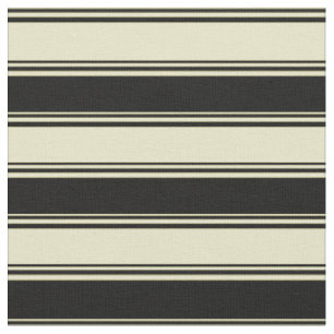 Tissu Baguette d'or pâle et lignes de couleur noire