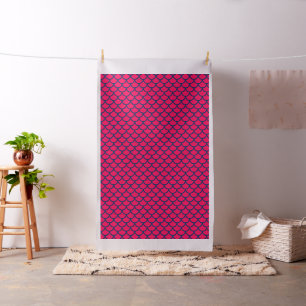 Tissu Balances de sirènes bleues rose et marine