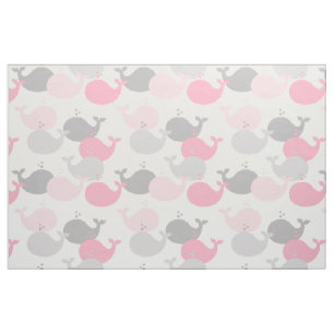 Tissu Baleine rose marine Grotte marine Animaux marins V