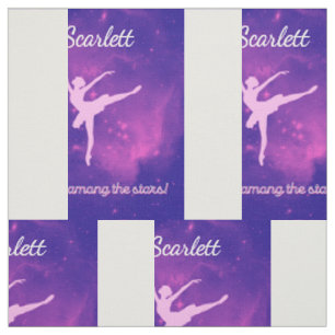Tissu Ballerina Danse Parmi Les Étoiles Galaxy Personnal