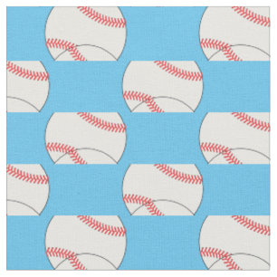 Tissu Balles de baseball Sports Bleu Clair