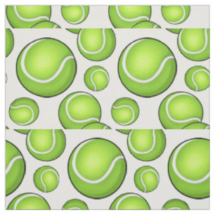 Tissu Balles de tennis dispersées