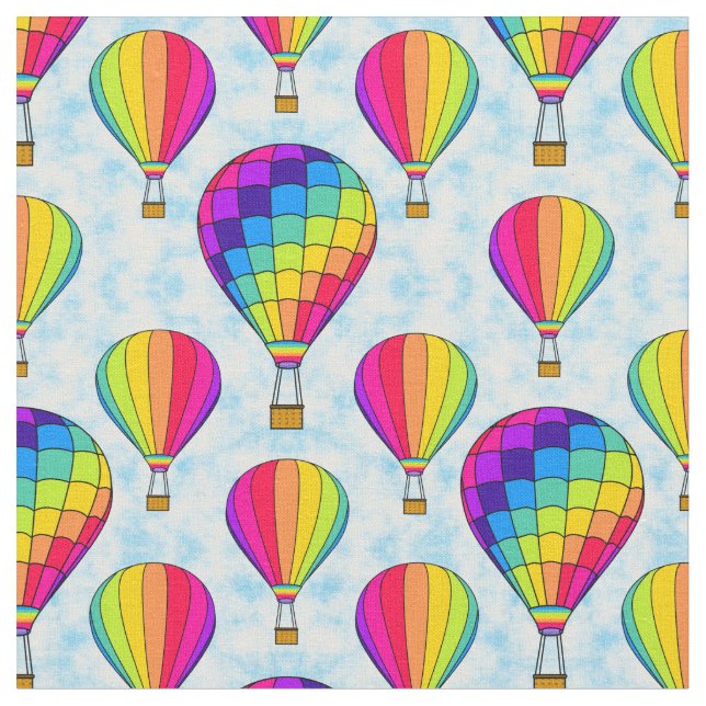 Tissu Ballotte à air chaud arc-en-ciel (Fermer)